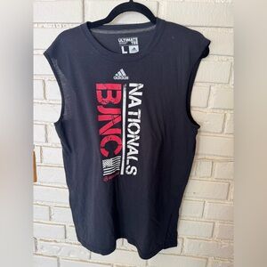 Adidas Black Nationals Sleeveless Tee